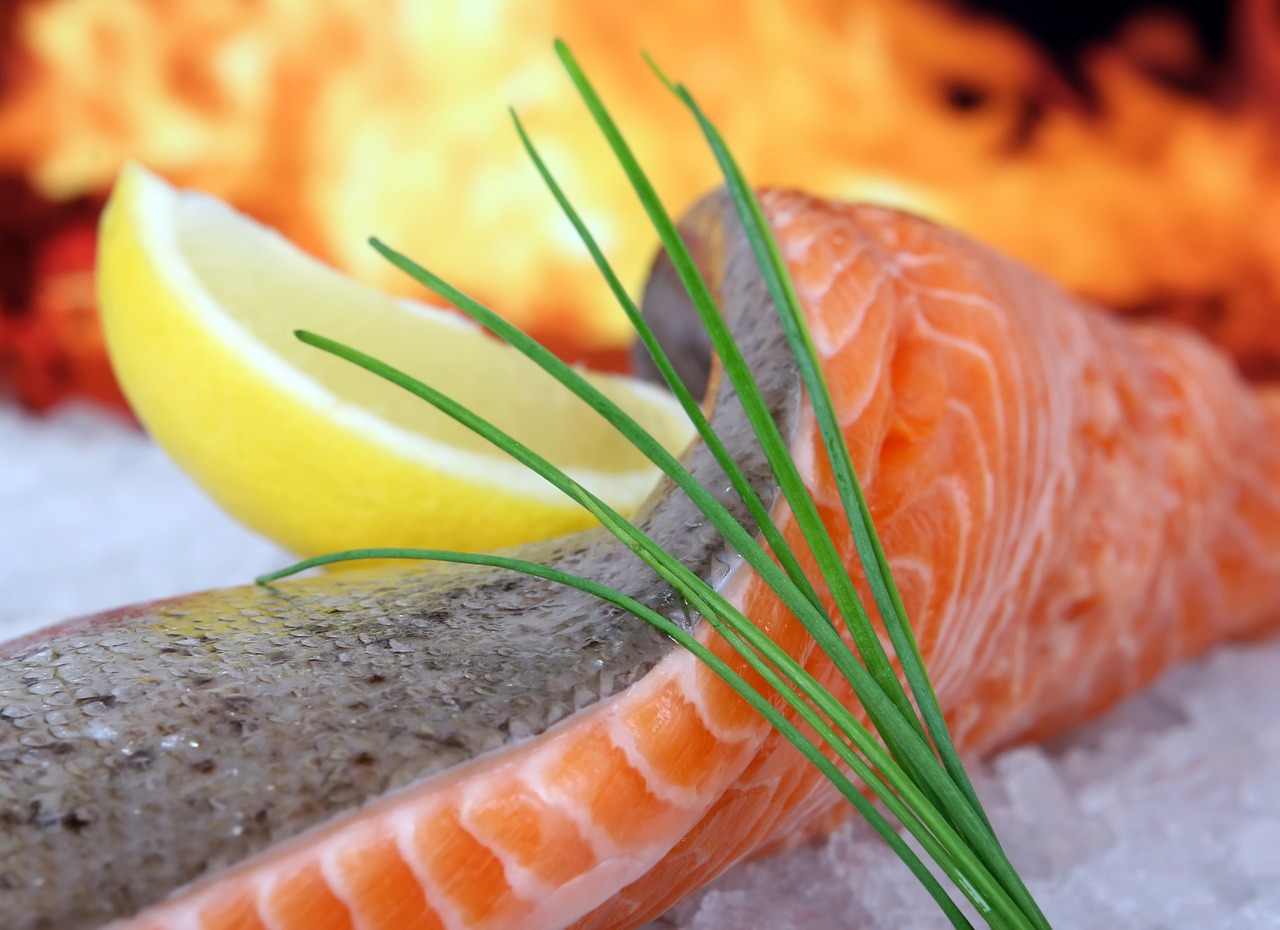 Eating fish and especially salmon helps the AMD patients, because they contain omega 3